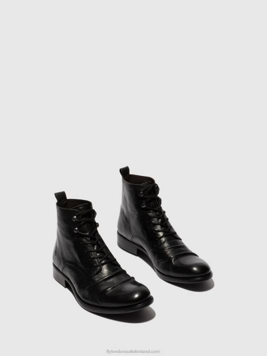 Lace-up Ankle Boots MYKE660 Men V00W815 ESTIGMA(VEGETAL) BLACK Fly London