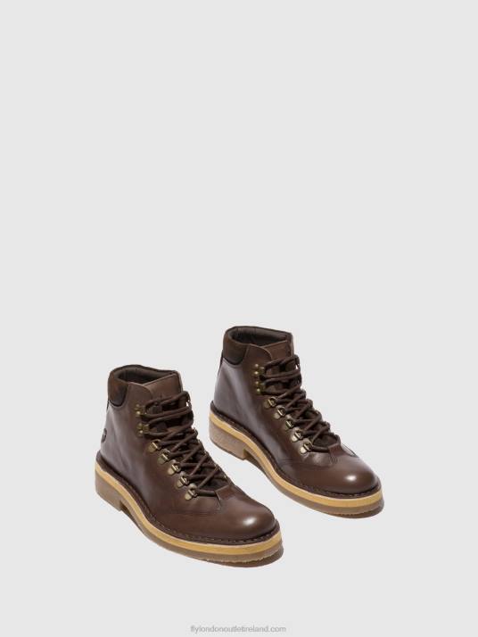 Lace-up Ankle Boots REUS075 Men V00W806 ECO/OILSUEDE (VEGETAL) MOCCA Fly London