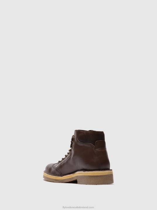 Lace-up Ankle Boots REUS075 Men V00W806 ECO/OILSUEDE (VEGETAL) MOCCA Fly London