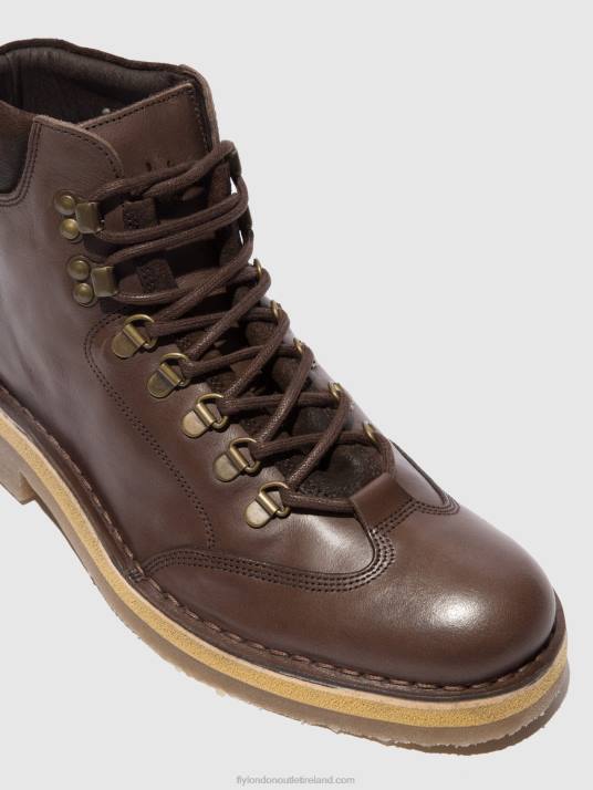 Lace-up Ankle Boots REUS075 Men V00W806 ECO/OILSUEDE (VEGETAL) MOCCA Fly London