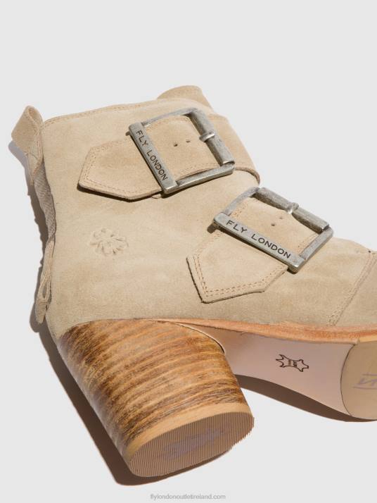Buckle Ankle Boots ARIA827 Women V00W240 SUEDE CREME Fly London