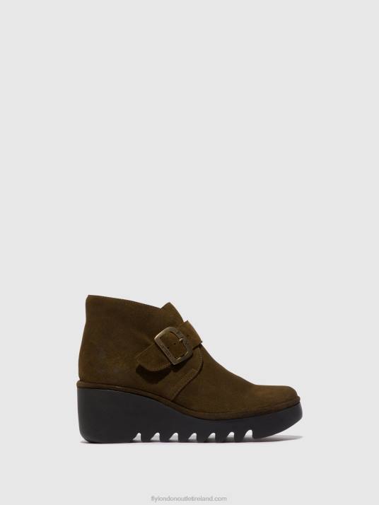 Buckle Ankle Boots BIRT397 Women V00W153 SLUDGE Fly London