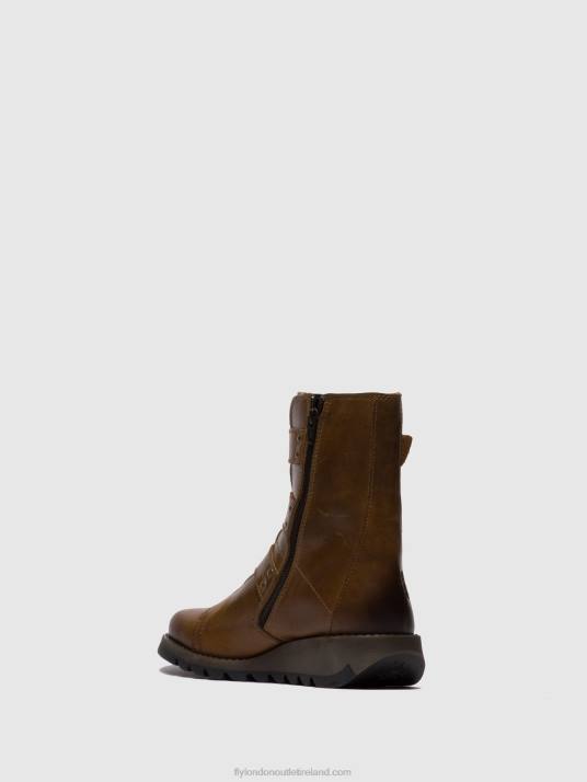 Buckle Ankle Boots SCOP110 Women V00W246 RUG CAMEL Fly London