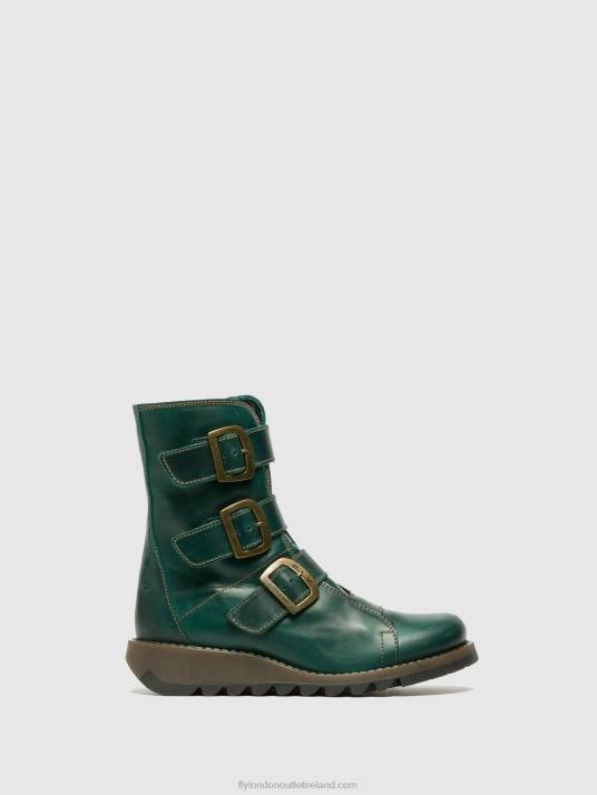 Buckle Ankle Boots SCOP110 Women V00W264 PETROL Fly London