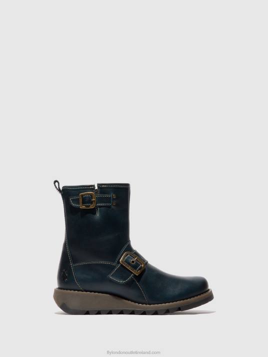 Buckle Ankle Boots SINO525 Women V00W137 ROYAL BLUE Fly London