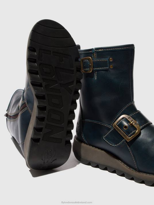 Buckle Ankle Boots SINO525 Women V00W137 ROYAL BLUE Fly London