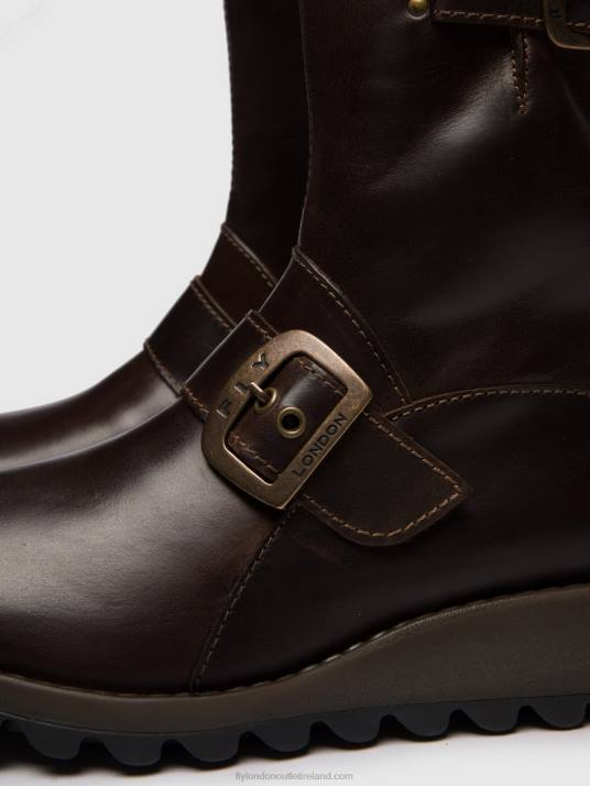 Buckle Ankle Boots SINO525 Women V00W266 DK.BROWN Fly London