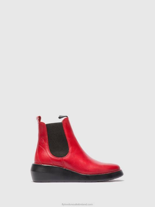 Chelsea Ankle Boots BETY502 Women V00W230 RUG RED Fly London