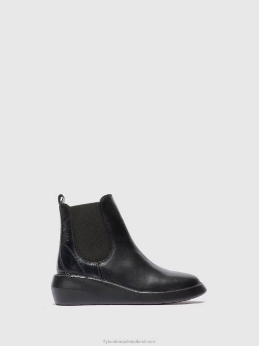 Chelsea Ankle Boots BETY502 Women V00W232 RUG BLACK Fly London