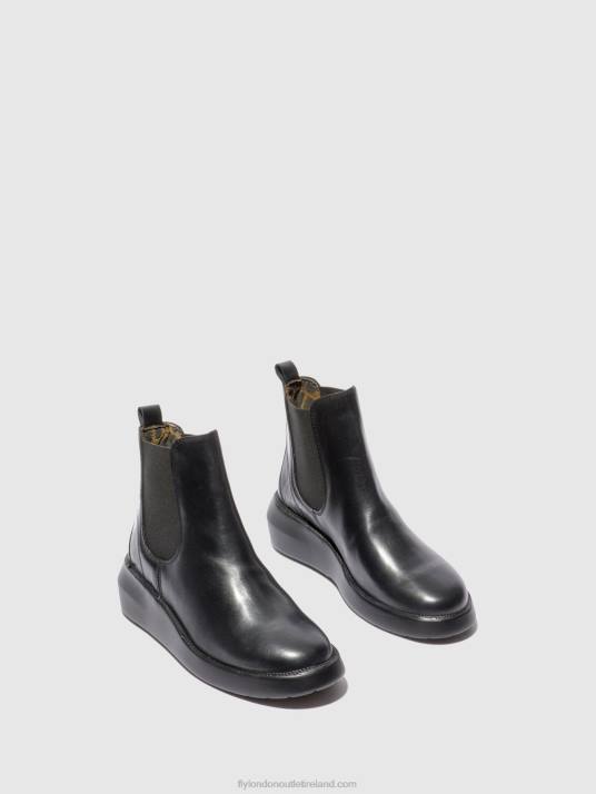 Chelsea Ankle Boots BETY502 Women V00W232 RUG BLACK Fly London