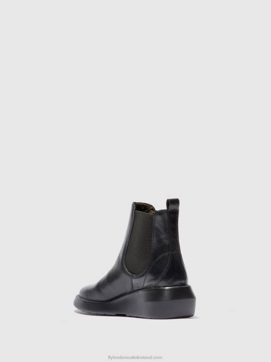 Chelsea Ankle Boots BETY502 Women V00W232 RUG BLACK Fly London