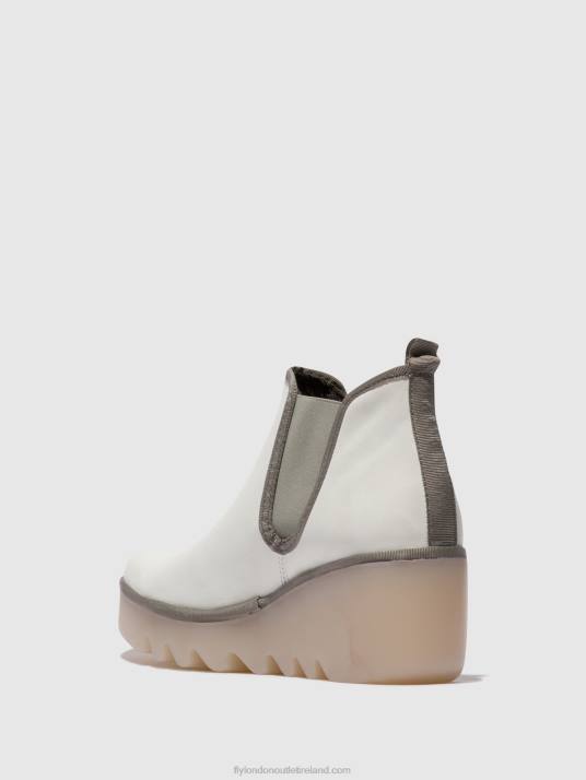 Chelsea Ankle Boots BYNE349 Women V00W144 WHITE (MILKY SOLE) Fly London