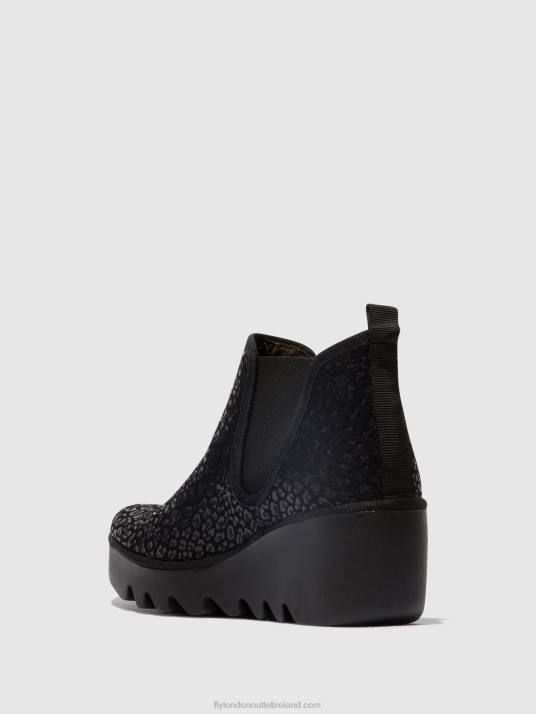 Chelsea Ankle Boots BYNE349 Women V00W149 ANTHRACITE SPOTS Fly London