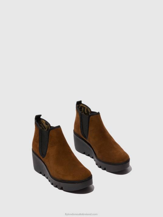 Chelsea Ankle Boots BYNE349 Women V00W229 OILSUEDE CAMEL Fly London