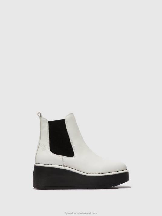 Chelsea Ankle Boots HAMA238 Women V00W140 WHITE Fly London