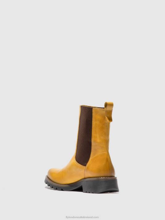 Chelsea Ankle Boots REIN795 Women V00W219 RUG MUSTARD Fly London