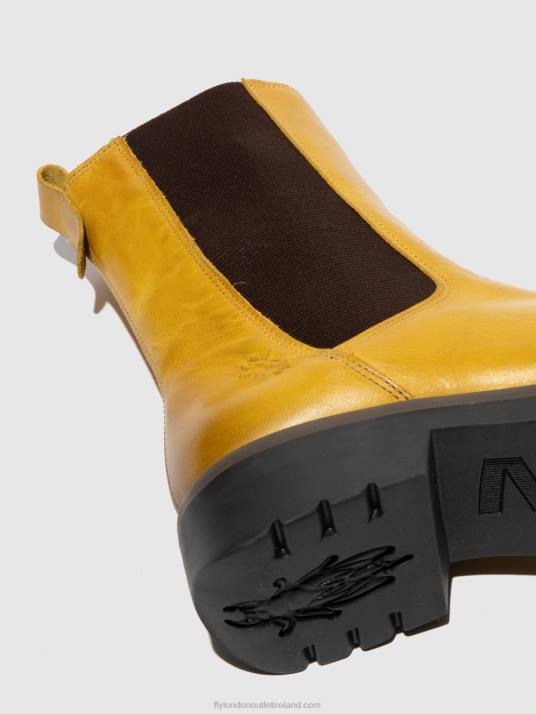 Chelsea Ankle Boots REIN795 Women V00W219 RUG MUSTARD Fly London