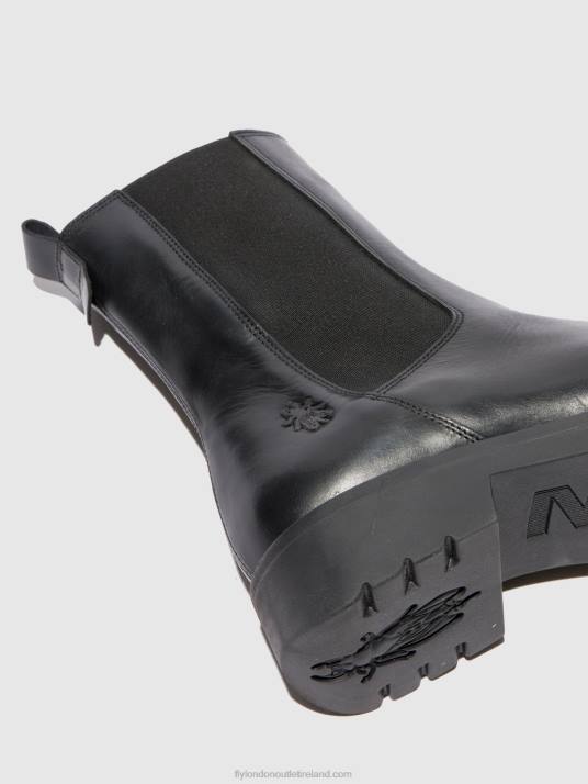 Chelsea Ankle Boots REIN795 Women V00W220 RUG BLACK(ALL BLACK) Fly London