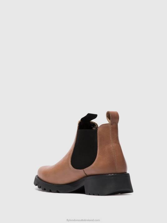Chelsea Ankle Boots RIKA894 Women V00W121 ROSE (BLACK SOLE) Fly London