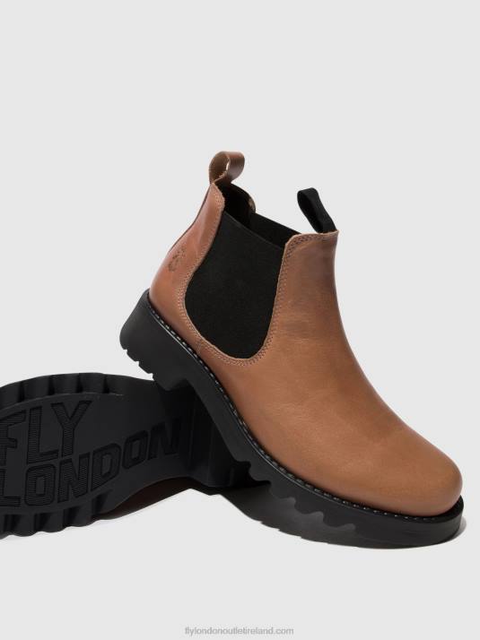 Chelsea Ankle Boots RIKA894 Women V00W121 ROSE (BLACK SOLE) Fly London