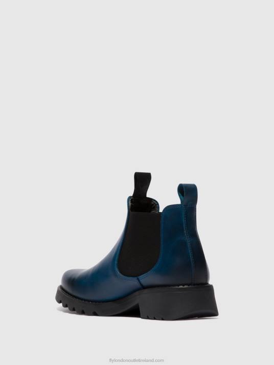 Chelsea Ankle Boots RIKA894 Women V00W123 ROYAL BLUE (BLACK SOLE) Fly London