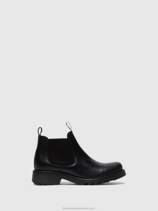 Chelsea Ankle Boots RIKA894 Women V00W124 BLACK (ALL BLACK) Fly London