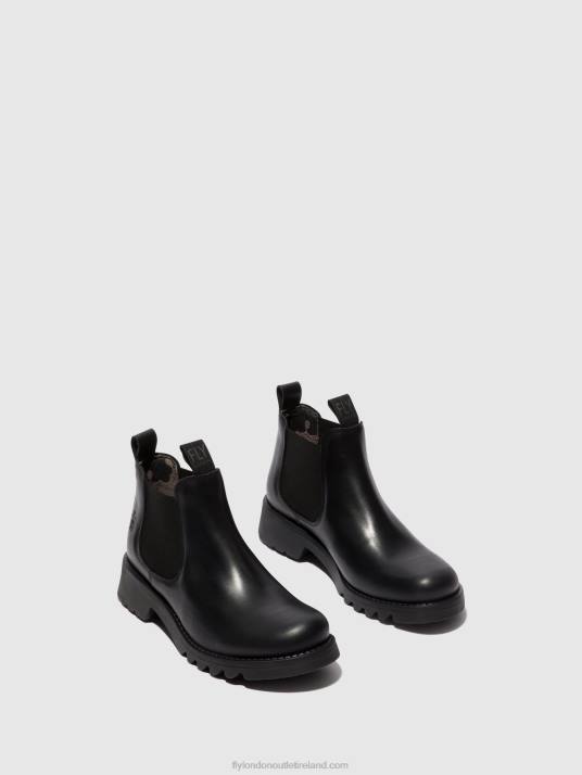 Chelsea Ankle Boots RIKA894 Women V00W124 BLACK (ALL BLACK) Fly London