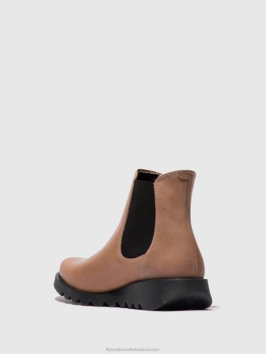 Chelsea Ankle Boots Women V00W117 SALV ROSE (BLACK ELASTIC) Fly London