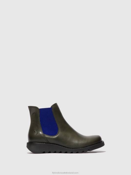 Chelsea Ankle Boots Women V00W118 SALV DIESEL (BLUE ELASTIC) Fly London