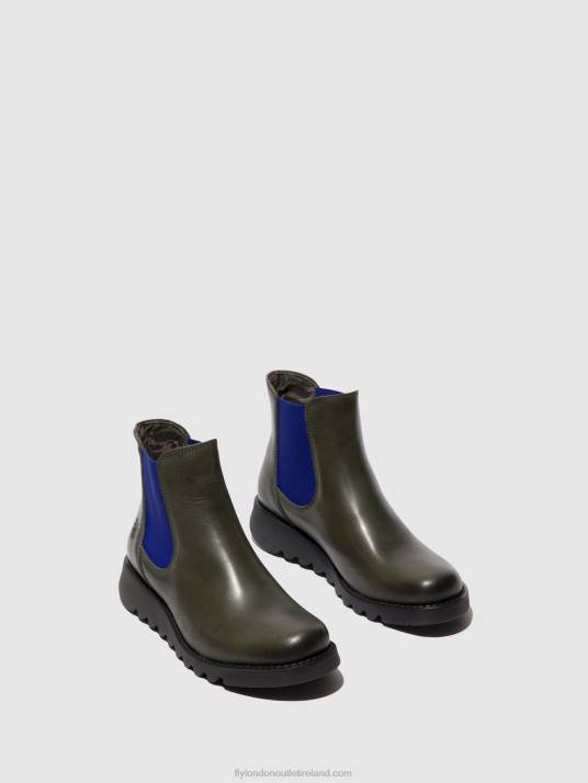 Chelsea Ankle Boots Women V00W118 SALV DIESEL (BLUE ELASTIC) Fly London