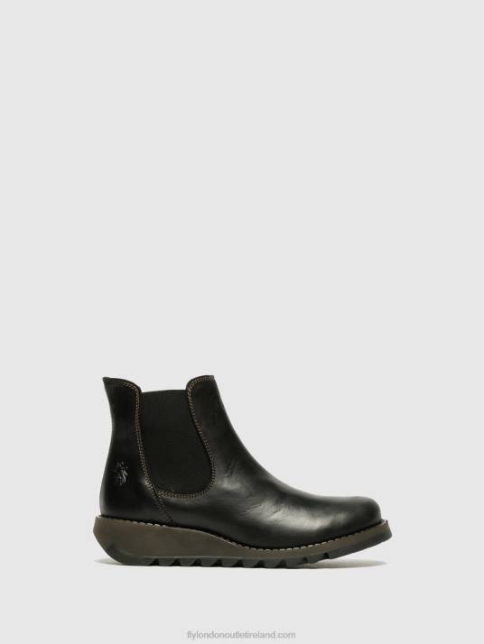 Chelsea Ankle Boots Women V00W13 SALV BLACK Fly London