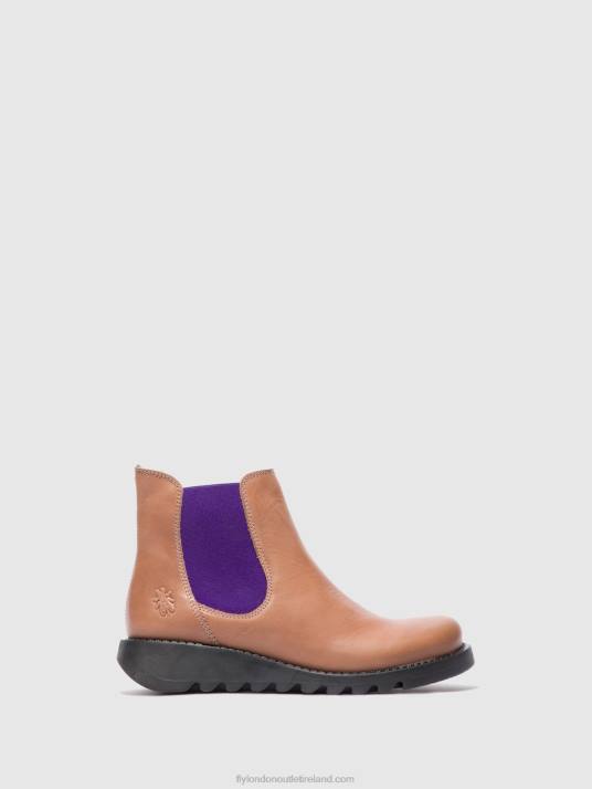 Chelsea Ankle Boots Women V00W177 SALV RUG ROSE (VIOLET ELASTIC) Fly London