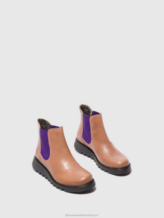 Chelsea Ankle Boots Women V00W177 SALV RUG ROSE (VIOLET ELASTIC) Fly London