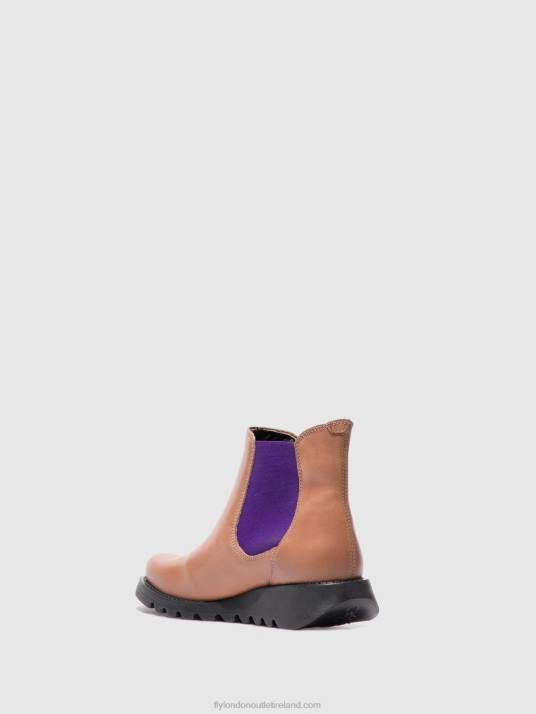 Chelsea Ankle Boots Women V00W177 SALV RUG ROSE (VIOLET ELASTIC) Fly London