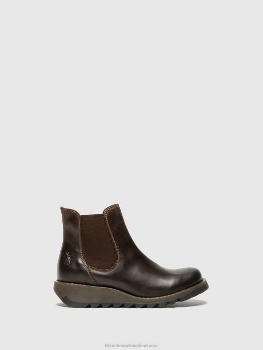 Chelsea Ankle Boots Women V00W272 SALV DARK BROWN Fly London