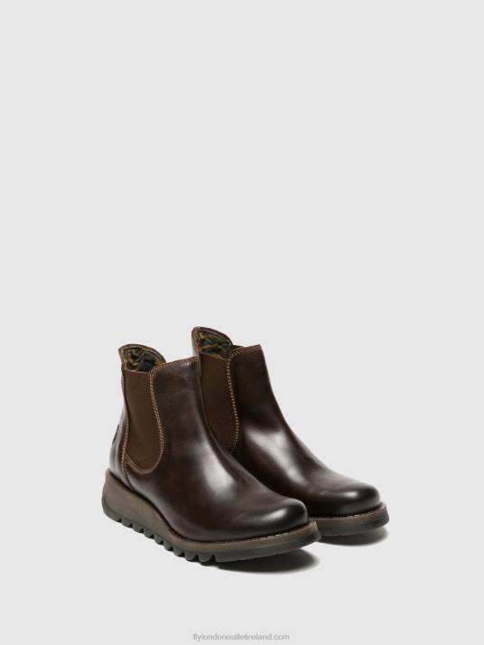 Chelsea Ankle Boots Women V00W272 SALV DARK BROWN Fly London