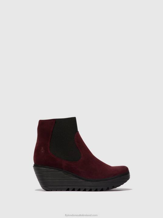 Chelsea Ankle Boots YADE398 Women V00W1 OIL SUEDE WINE Fly London
