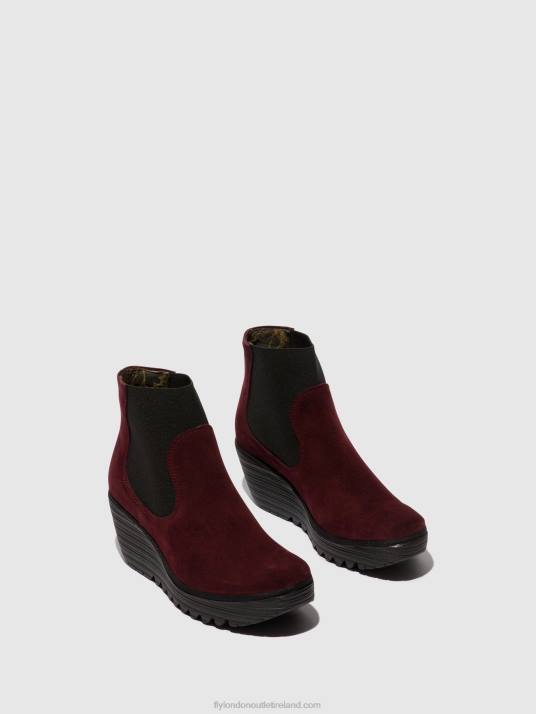 Chelsea Ankle Boots YADE398 Women V00W1 OIL SUEDE WINE Fly London