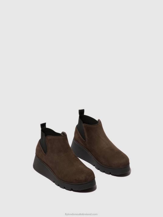 Elasticated Ankle Boots PADA403 Women V00W112 DK. TAUPE Fly London