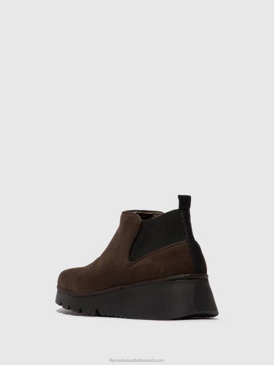 Elasticated Ankle Boots PADA403 Women V00W112 DK. TAUPE Fly London