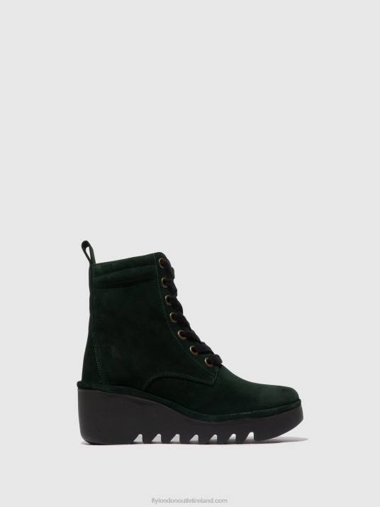 Lace-up Ankle Boots BIAZ329 Women V00W105 GREEN FOREST Fly London