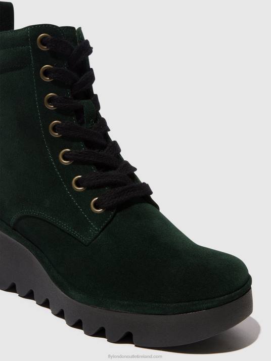Lace-up Ankle Boots BIAZ329 Women V00W105 GREEN FOREST Fly London