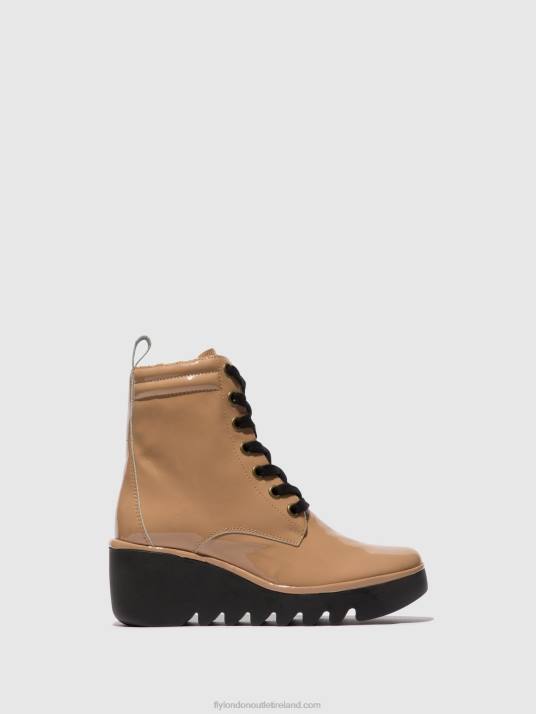 Lace-up Ankle Boots BIAZ329 Women V00W109 CAPUCCINO Fly London