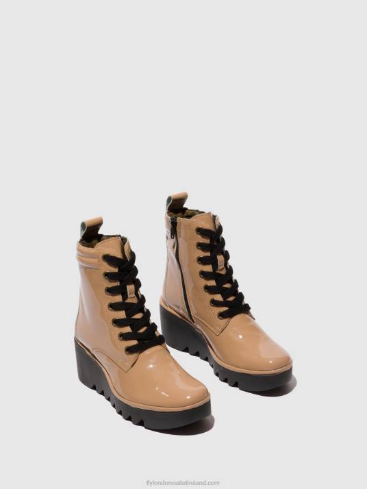 Lace-up Ankle Boots BIAZ329 Women V00W109 CAPUCCINO Fly London