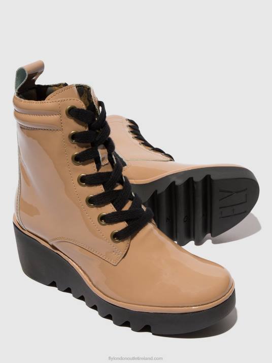 Lace-up Ankle Boots BIAZ329 Women V00W109 CAPUCCINO Fly London