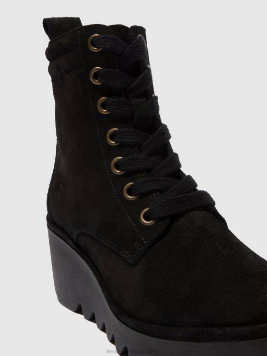 Lace-up Ankle Boots BIAZ329 Women V00W211 OILSUEDE BLACK Fly London