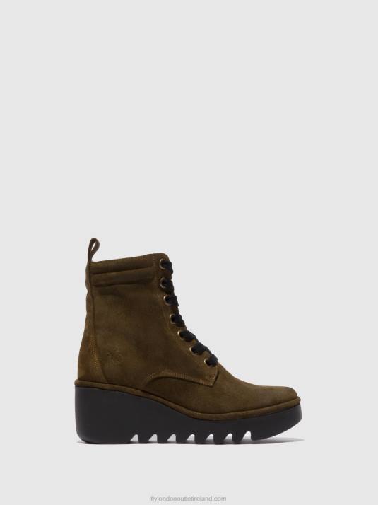 Lace-up Ankle Boots BIAZ329 Women V00W212 OILSUEDE SLUDGE Fly London