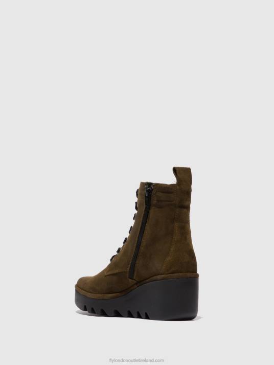 Lace-up Ankle Boots BIAZ329 Women V00W212 OILSUEDE SLUDGE Fly London