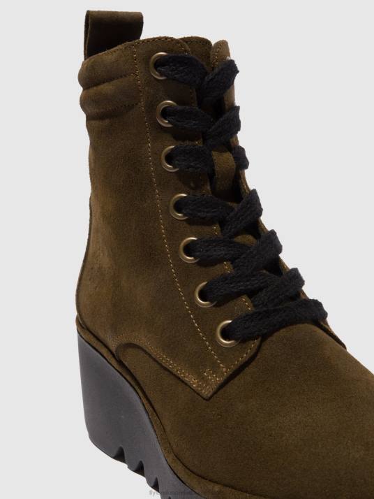 Lace-up Ankle Boots BIAZ329 Women V00W212 OILSUEDE SLUDGE Fly London