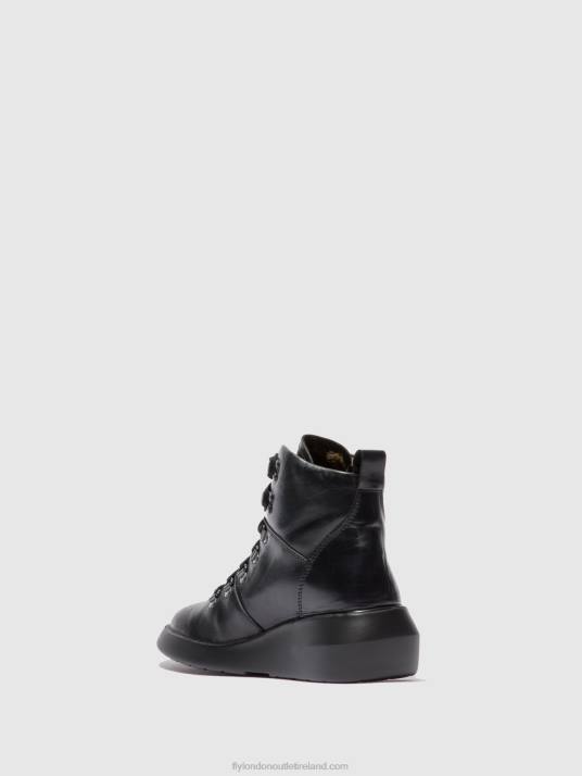 Lace-up Ankle Boots BIKA501 Women V00W205 RUG BLACK Fly London